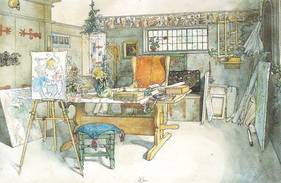 A stúdió, az egyik fele alkotó: Carl Larsson